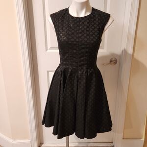 Jill Stuart size 4 black metallic dress
